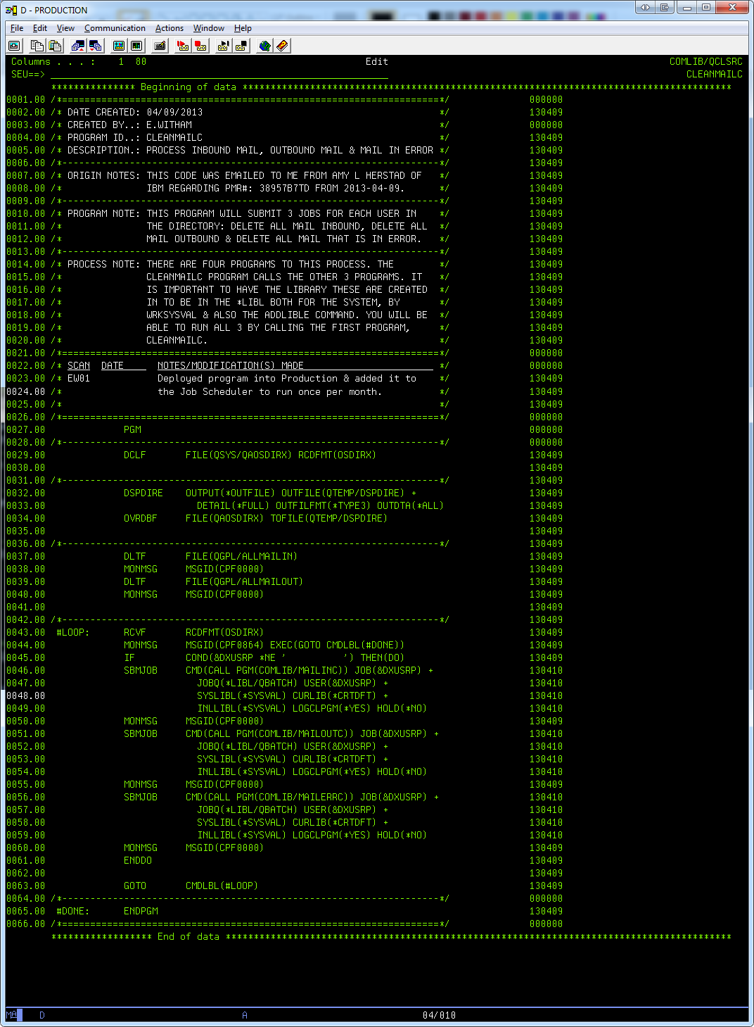 retrieve source for clle program