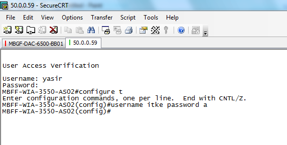 command line password mini size