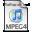 MPEG file format icon