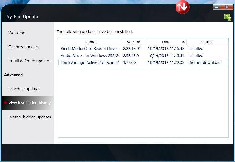 lenovo sys update