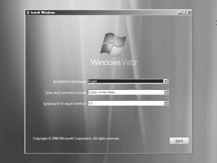 Window Vista Cd Installation
