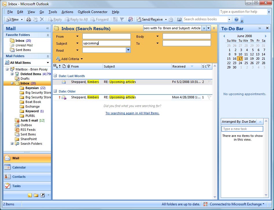 What Makes Microsoft Outlook 2007 s Search Feature Special 