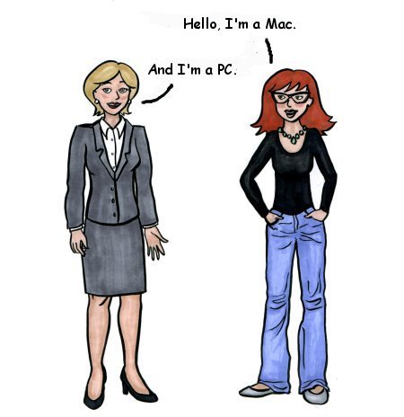 mac vs. PC cartoon