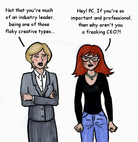 mac vs. PC cartoon