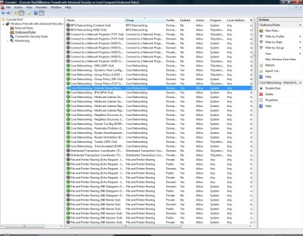 Monitor traffic with Microsoft's Firewall