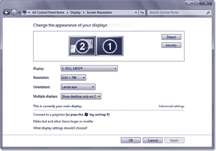 Split Screen Windows Vista 2 Monitors