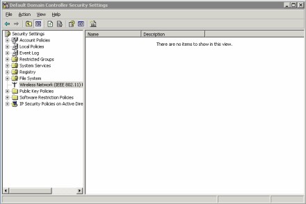 Figure A: The Group Policy Object Editor allows you to edit wireless security settings.