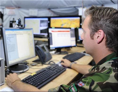 Helmand task force - MoD demo latest in military information technology