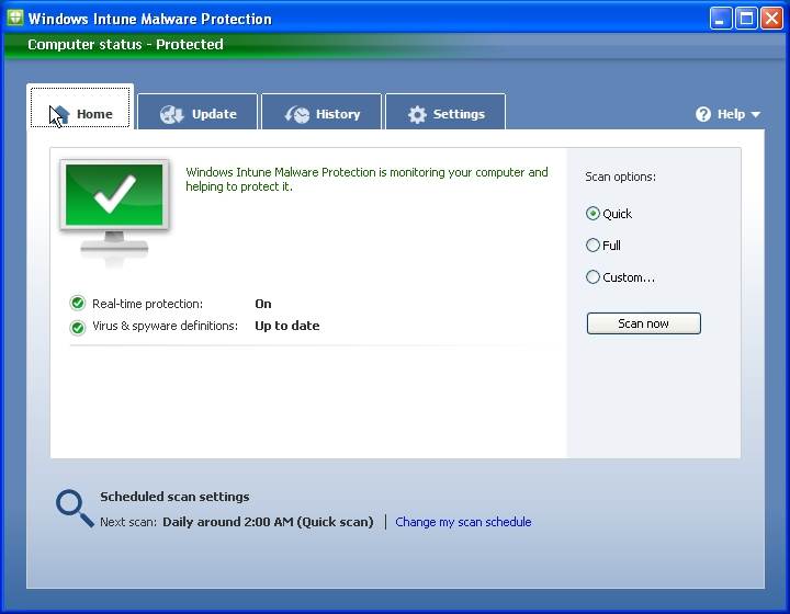 Malware Protection Windows Vista