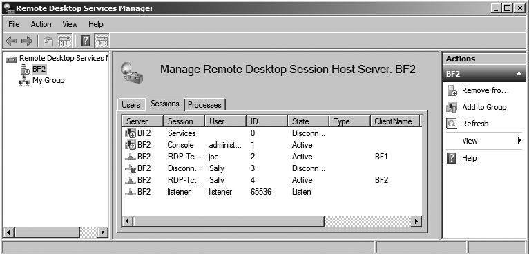 remote desktop services manager server 2019