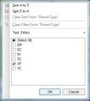 Figure 6. Creating a row filter in the Table Import Wizard