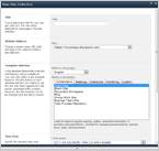 Figure 1. This screenshot shows the template choices within the New Site Collection creation step.