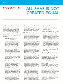 All SAAS is Not Created Equal