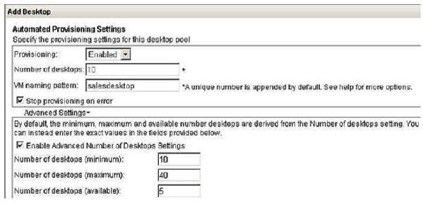 Automated Provisioning Settings