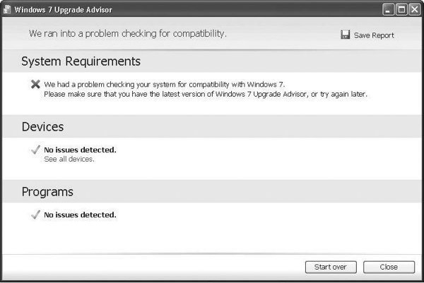 Windows Vista Upgrade Advisor 64bit Firefox