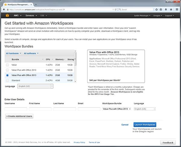 mfa code amazon workspaces