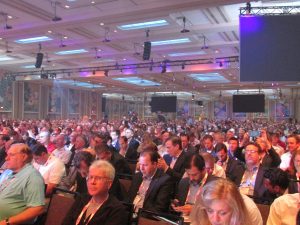 Thousands packed the ballroom at the Dolphin Hotel for the keynote speech at the recent Gartner Symposium/ITxpo.
