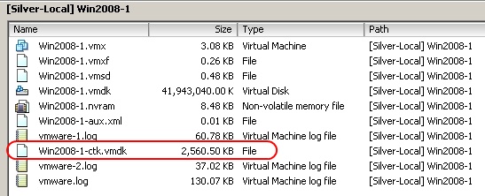 VMware CTK file