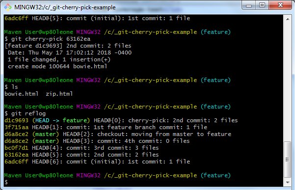 git cherry pick strategy