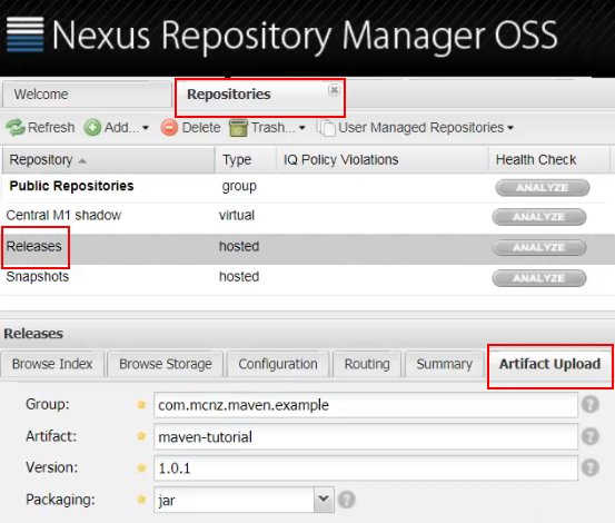 nexus artifact repository installation