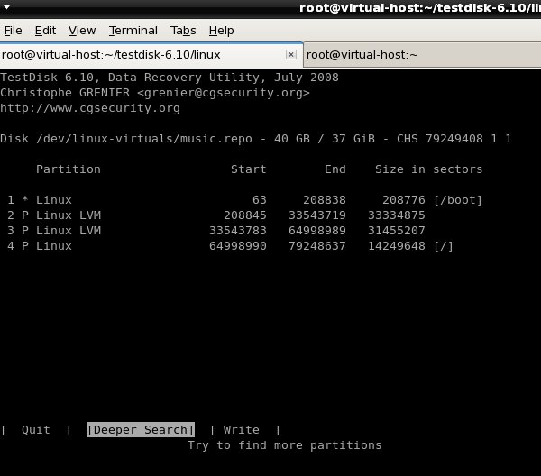 Wie installiert man Testdisk auf Centos Download