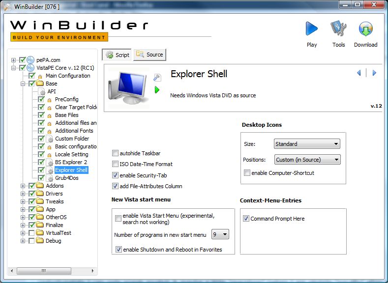 winbuilder windows 7 dart script