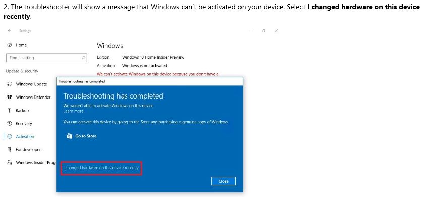 Reactivating Win10 Activation Troubleshooter Windows Enterprise Desktop