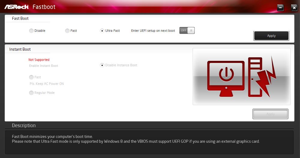 ASRock Fast Boot screenshot