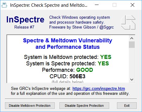 1803 May Drop Spectre Patches on Some PCs.good