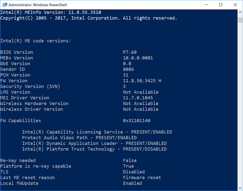 Handling Intel Management Engine Exploits Or Not Windows Enterprise Desktop