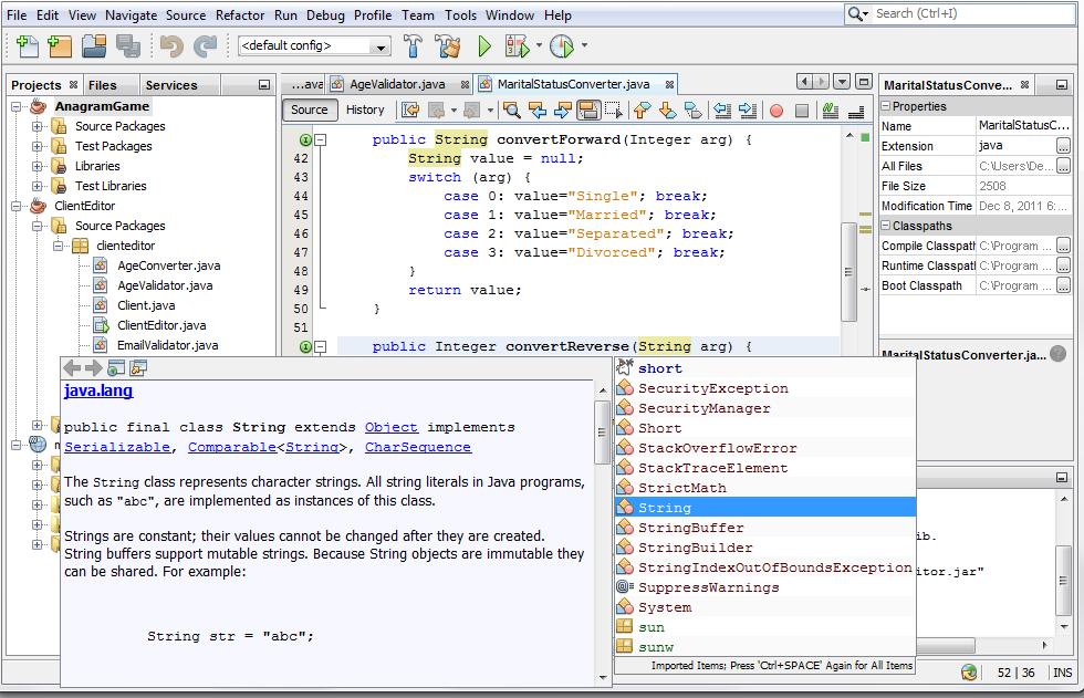 Java editor