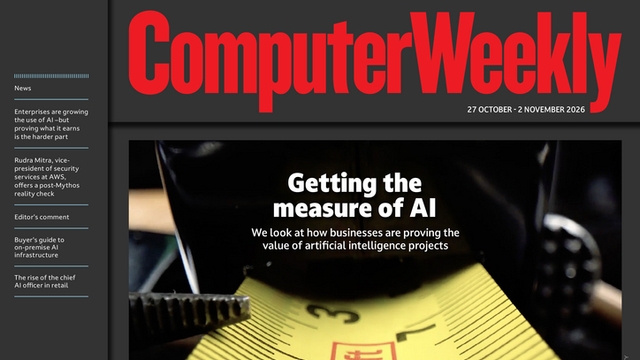 Computer Weekly – 27 October 2026: Proving the benefits of AI