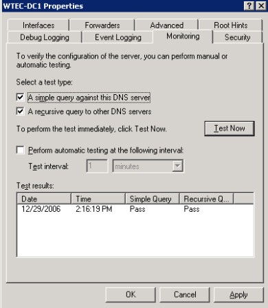 Configuring Dns Server Properties