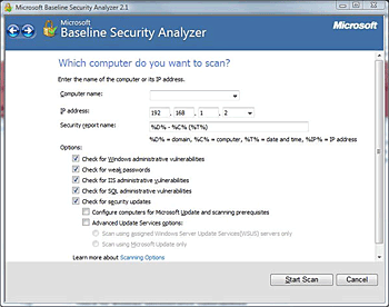 microsoft baseline security analyzer tool