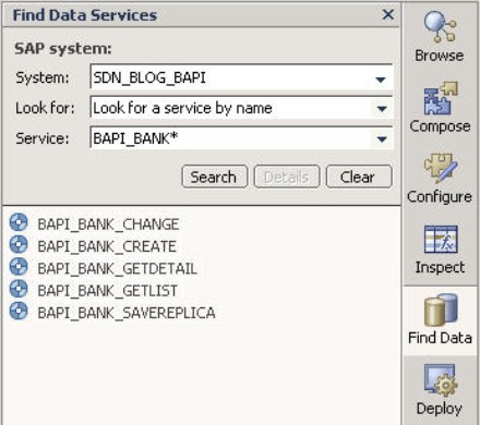 The BAPI/RFC System in Visual Composer