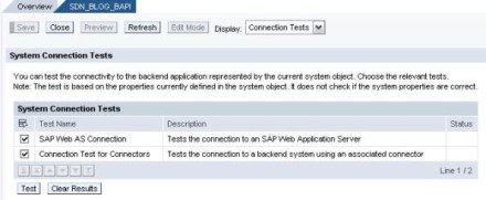 Connection Tests