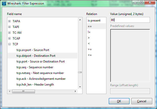 wireshark display filters examples