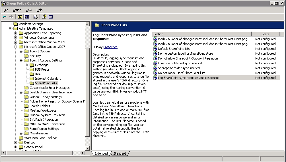 Как отключить sharepoint в outlook