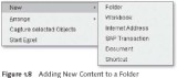 SAP BEx Tools: Adding New Content to a Folder