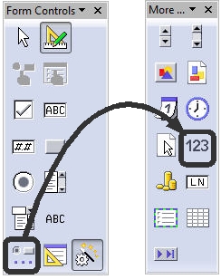 forn fields in openoffice draw