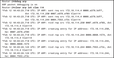 use arp command to find mac address