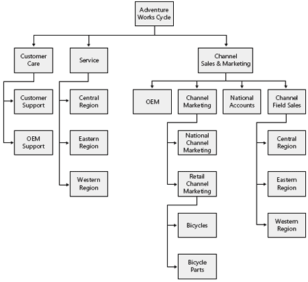 Microsoft Company Structure Chart