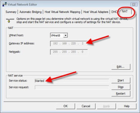 Default gateway for NATed VMs