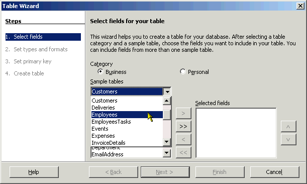 openoffice database