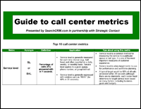 metrics call center guide discover