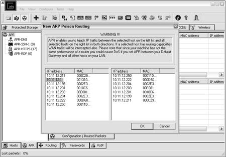 arp poisoning windows 10