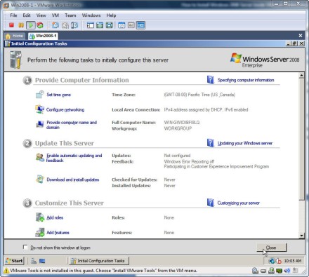 Как установить vmware workstation на windows server 2008