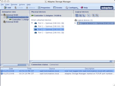 Adaptec sata raid