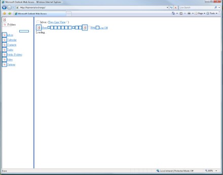 Outlook Web Access is displaying graphic images as red Xs