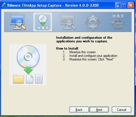 vmware thinapp setup